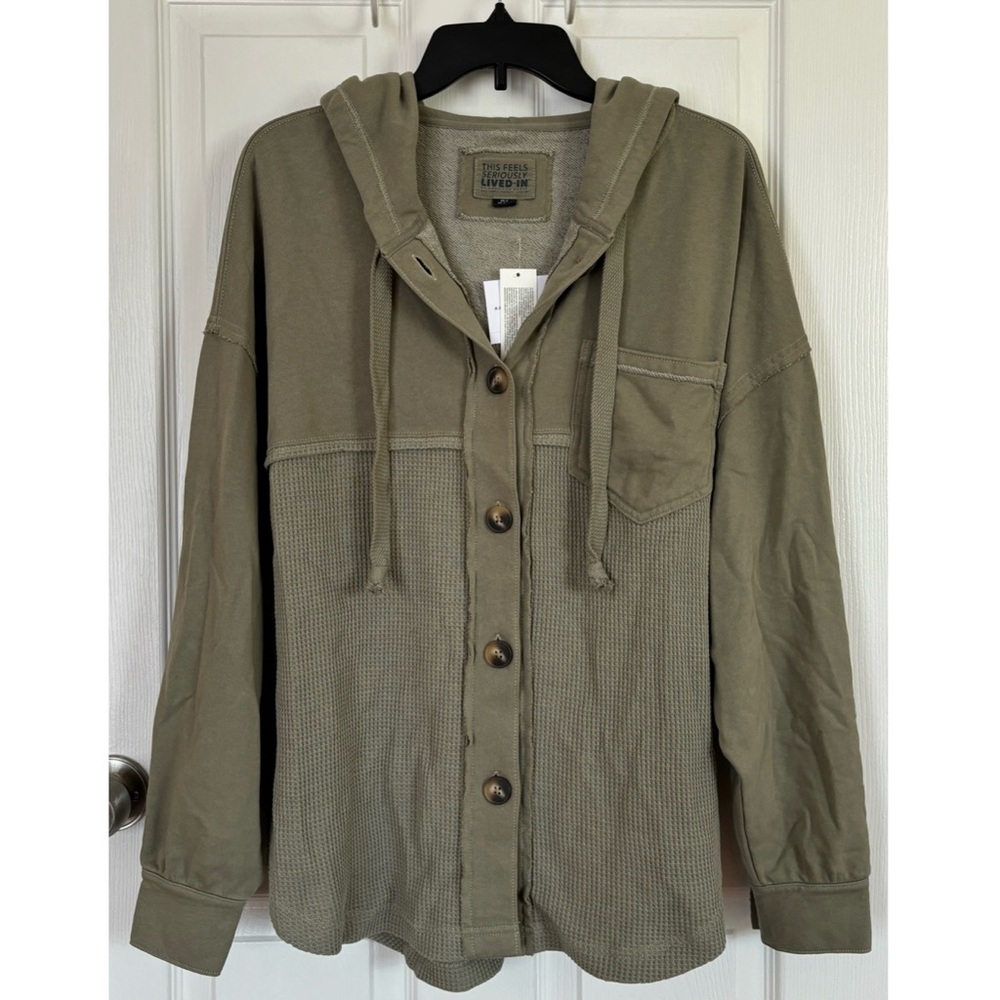 American Eagle Outfitters Waffle Shacket